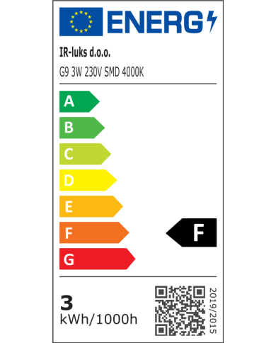 LED žarulja SL-PC-G9HD-3W 230V Dimmable 14pcs 2835 4000-4500K