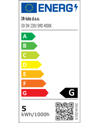 LED žarulja SL-PC-G9HD-5W 230V Dimmable 24pcs 2835 4000-4500K
