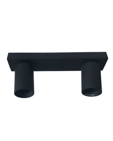 Zidna svjetiljka SOFFITTO DOPPIO Sand Black GU10 2x50W IP20