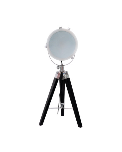 Stolna svjetiljka E27 CI-S6001-21 BLACK WOOD/CHROME fi36*66cm