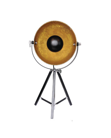 Stolna svjetiljka E27 CI-S6003-21 BLACK/CHROME/GOLD 40*30*73cm