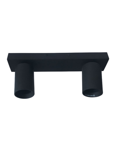 Zidna svjetiljka SOFFITTO DOPPIO Sand Black GU10 2x50W IP20
