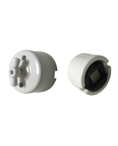 9006 Porcelain white with switch