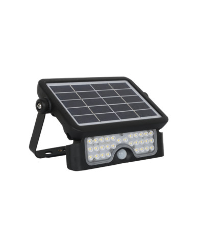 LD-SFL-5W-Leadpad solar LED floodlight SMD2835, IP65, 500lm, senzor