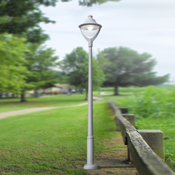 EKTOR 2500/BEPPE 400 GREY CLEAR + LED E27 50W 3K