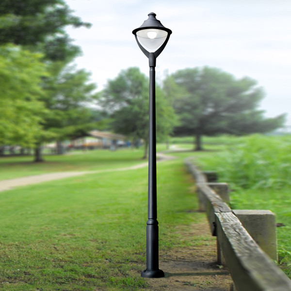 EKTOR 2500/BEPPE 400 BLACK CLEAR + LED E27 50W 3K