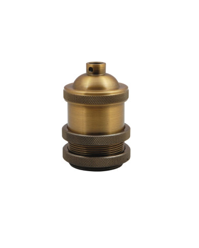 A0301 Aluminium plated bronze colour, with E27 plastic, tube 301 black, 1 ring