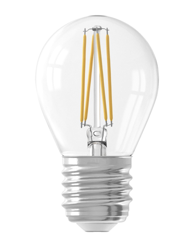 G45 E27 220-240V 4W 2700K Clear Glass Shell, short filament - DIMMABLE